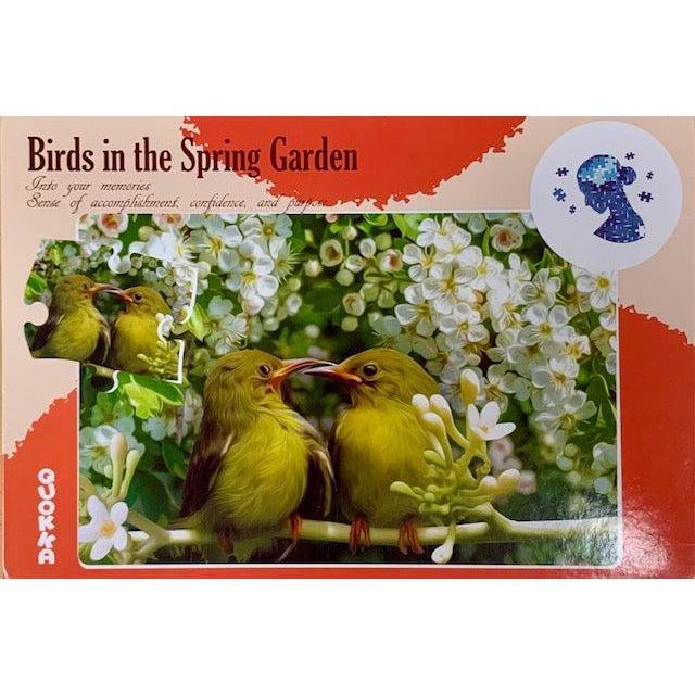 Birds in the Spring Garden 63 Piece Tray Jigsaw Puzzle Quokka - BIG FRENCHIES