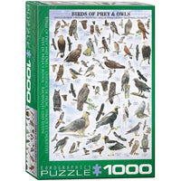 Birds of Prey & Owls 1000 Piece Jigsaw Puzzle Eurographics