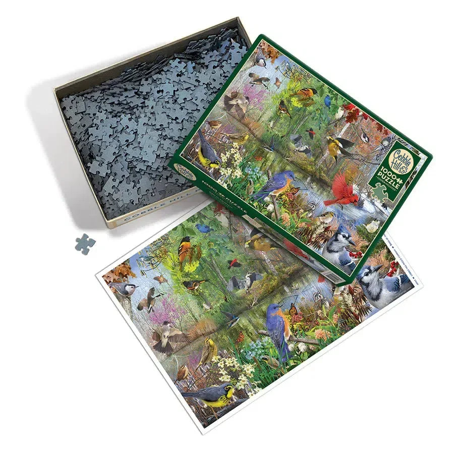 Birds of the Season 1000 Piece Jigsaw Puzzle Cobble Hill - BIG FRENCHIES