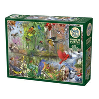 Birds of the Season 1000 Piece Jigsaw Puzzle Cobble Hill - BIG FRENCHIES