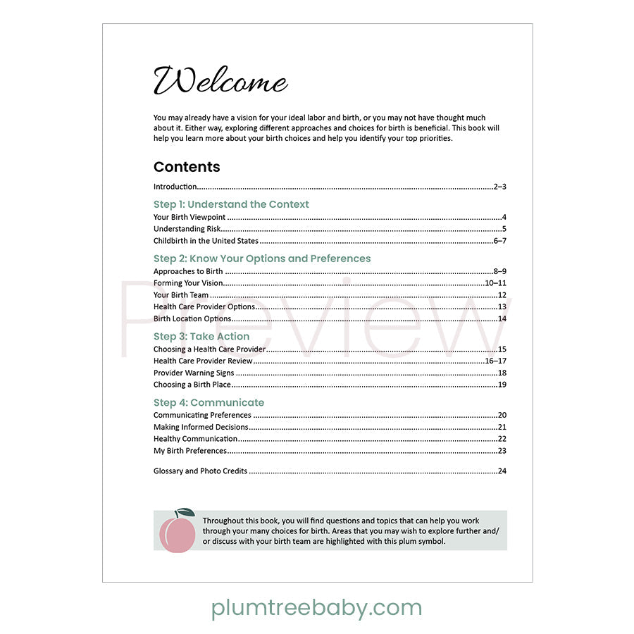 Birth Choices Booklet - BIG FRENCHIES