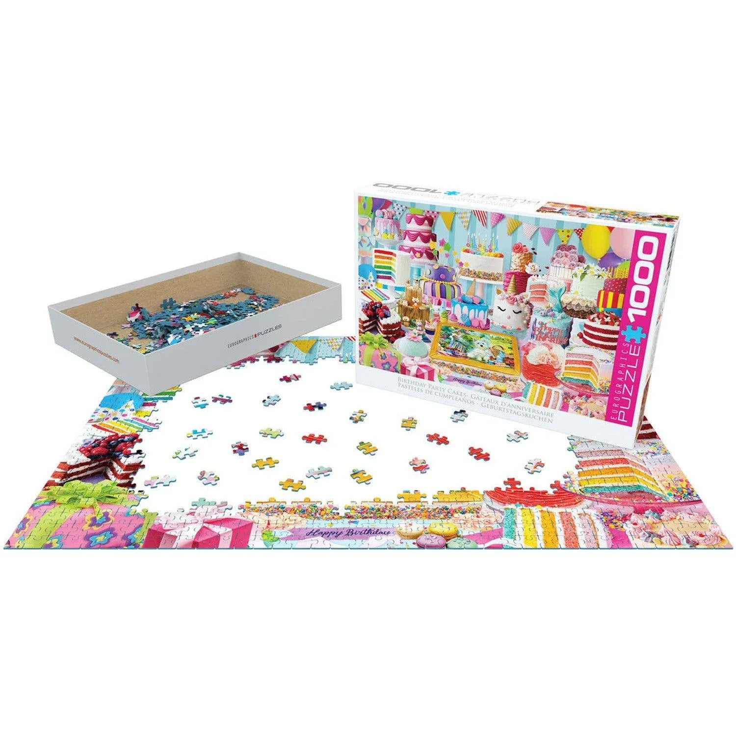 Birthday Party Cakes 1000 Piece Jigsaw Puzzle Eurographics - BIG FRENCHIES