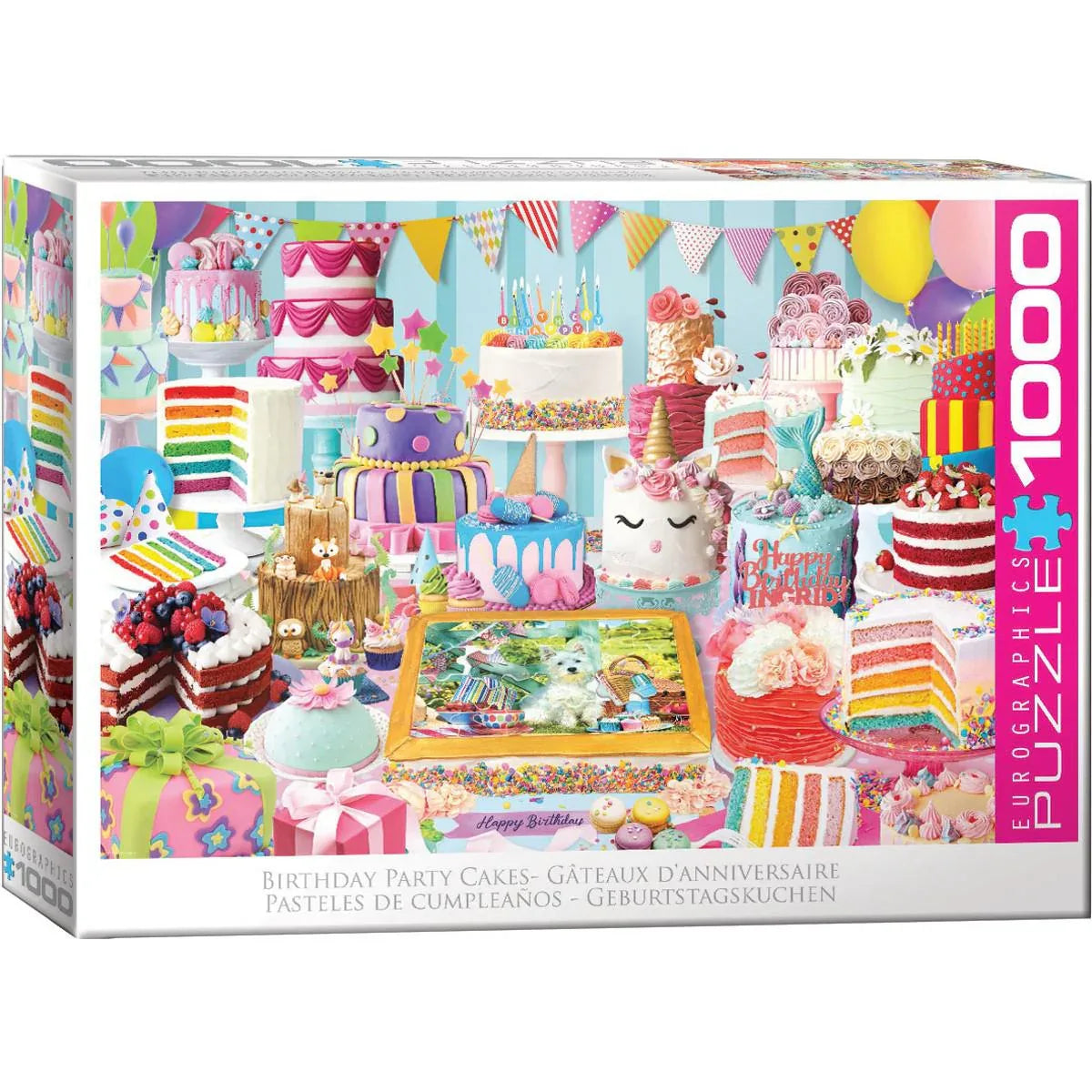 Birthday Party Cakes 1000 Piece Jigsaw Puzzle Eurographics - BIG FRENCHIES