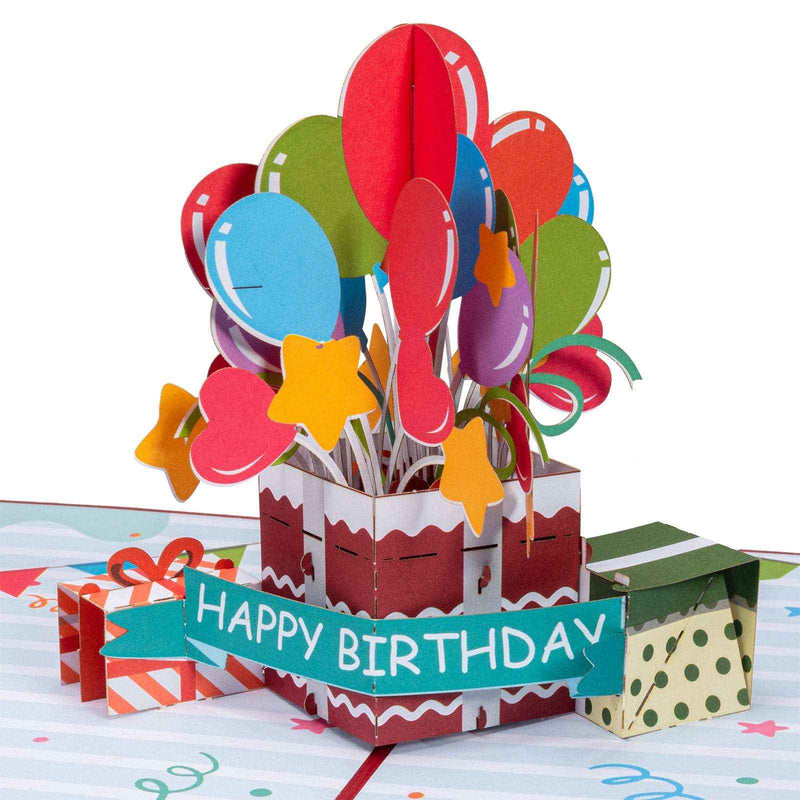 Happy Birthday Balloons Pop Up Card – BIG FRENCHIES