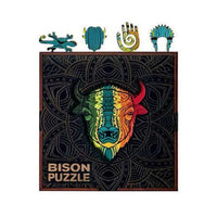 Bison 70 Piece Wooden Jigsaw Puzzle Geek Toys - BIG FRENCHIES