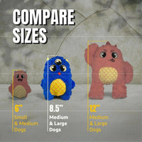 Bite Force Dog Toy with Squeaker for Aggressive Chewers (9 characters)