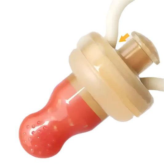 Baby Fruit Feeder Mesh Teether - Safe Silicone Nibbler for Infant Self-Feeding | MEACAOFG