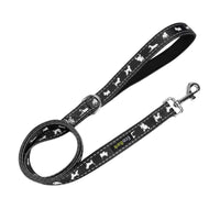 Black Dog Leash by EcoBark - Comfort Grip Padded Leash - 5ft for Small and Medium Dogs - BIG FRENCHIES