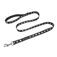 Black Dog Leash by EcoBark - Comfort Grip Padded Leash - 5ft for Small and Medium Dogs - BIG FRENCHIES