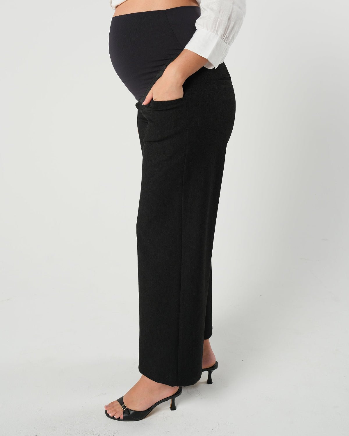 Nathalie Wide Leg Maternity Trouser (Regular & Petite) - BIG FRENCHIES
