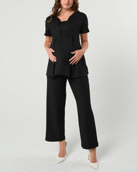 Nathalie Wide Leg Maternity Trouser (Regular & Petite) - BIG FRENCHIES