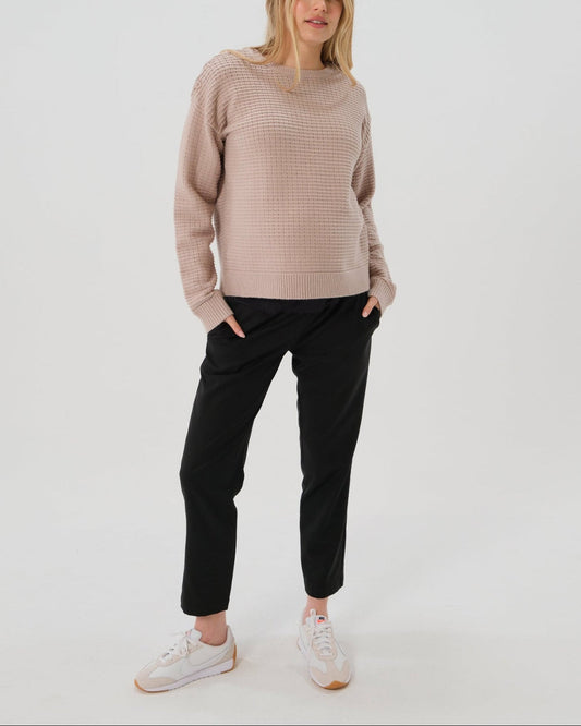 Elizabeth Under Belly Maternity Pants in All-Season Wool - BIG FRENCHIES