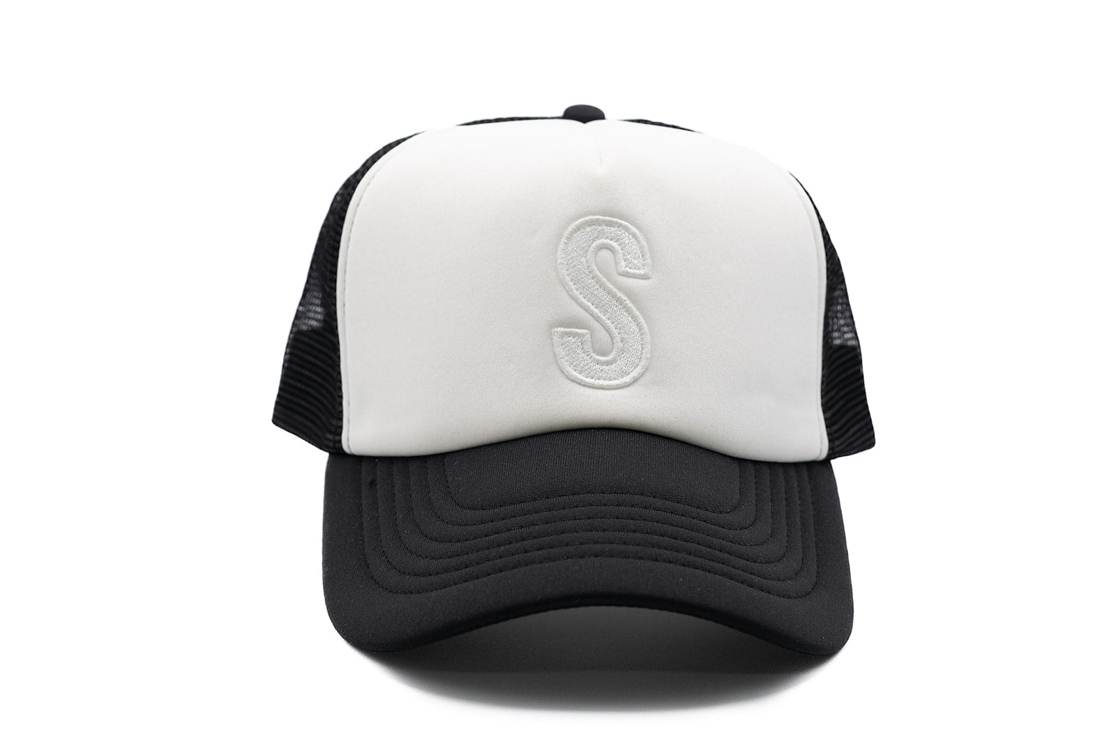 Black & White Letter Trucker Hat - BIG FRENCHIES