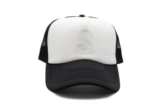 Black & White Letter Trucker Hat - BIG FRENCHIES
