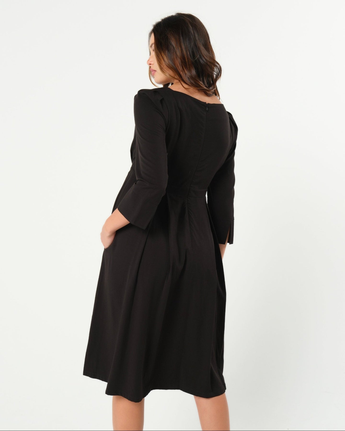Sarah Empire Maternity & Nursing Dress in TENCEL (Regular & Petite) - BIG FRENCHIES