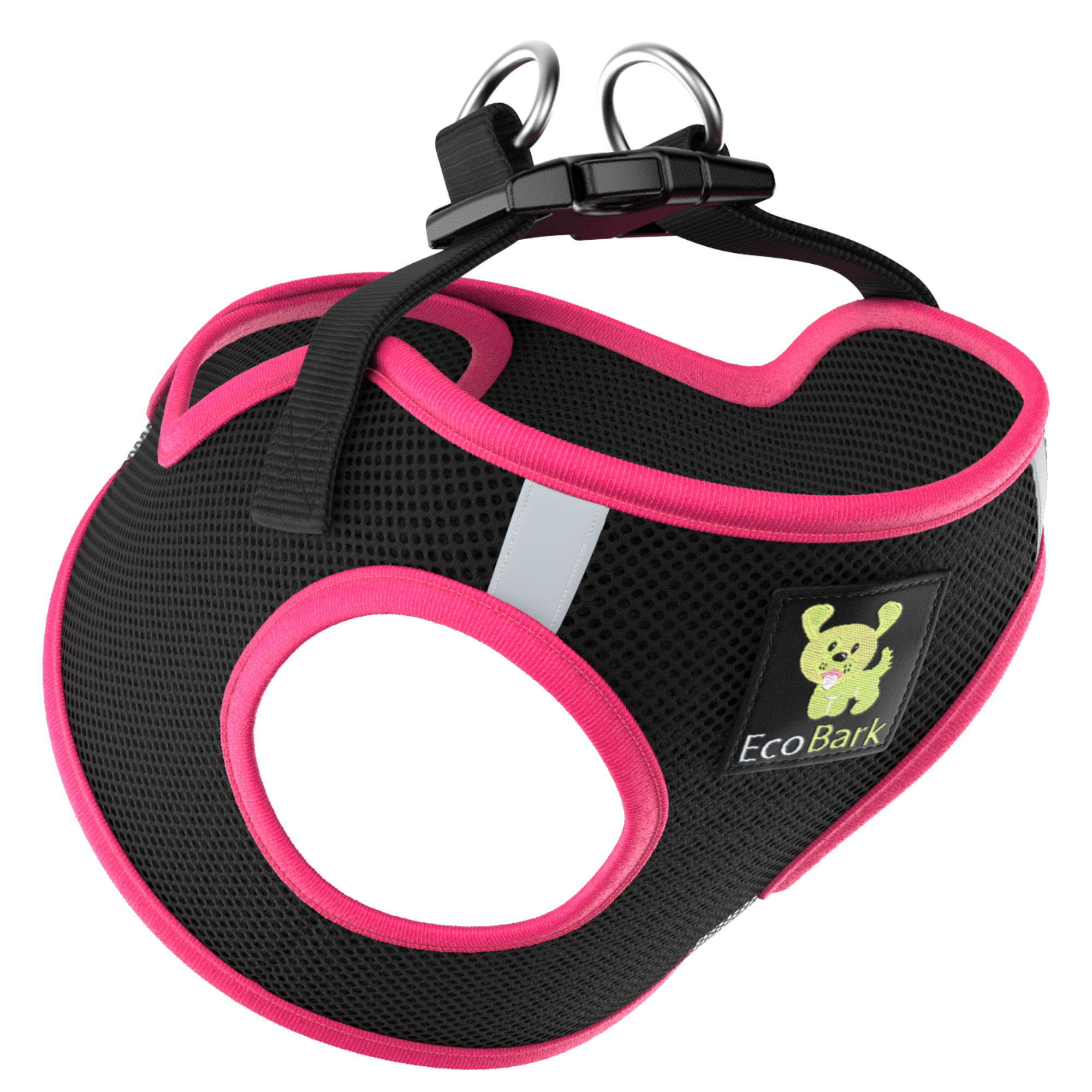Teal Step In Dog Harness - Rapid Fastener Reflective Soft Mesh Vest Halter for Puppies and XXXS to Small Dogs - BIG FRENCHIES