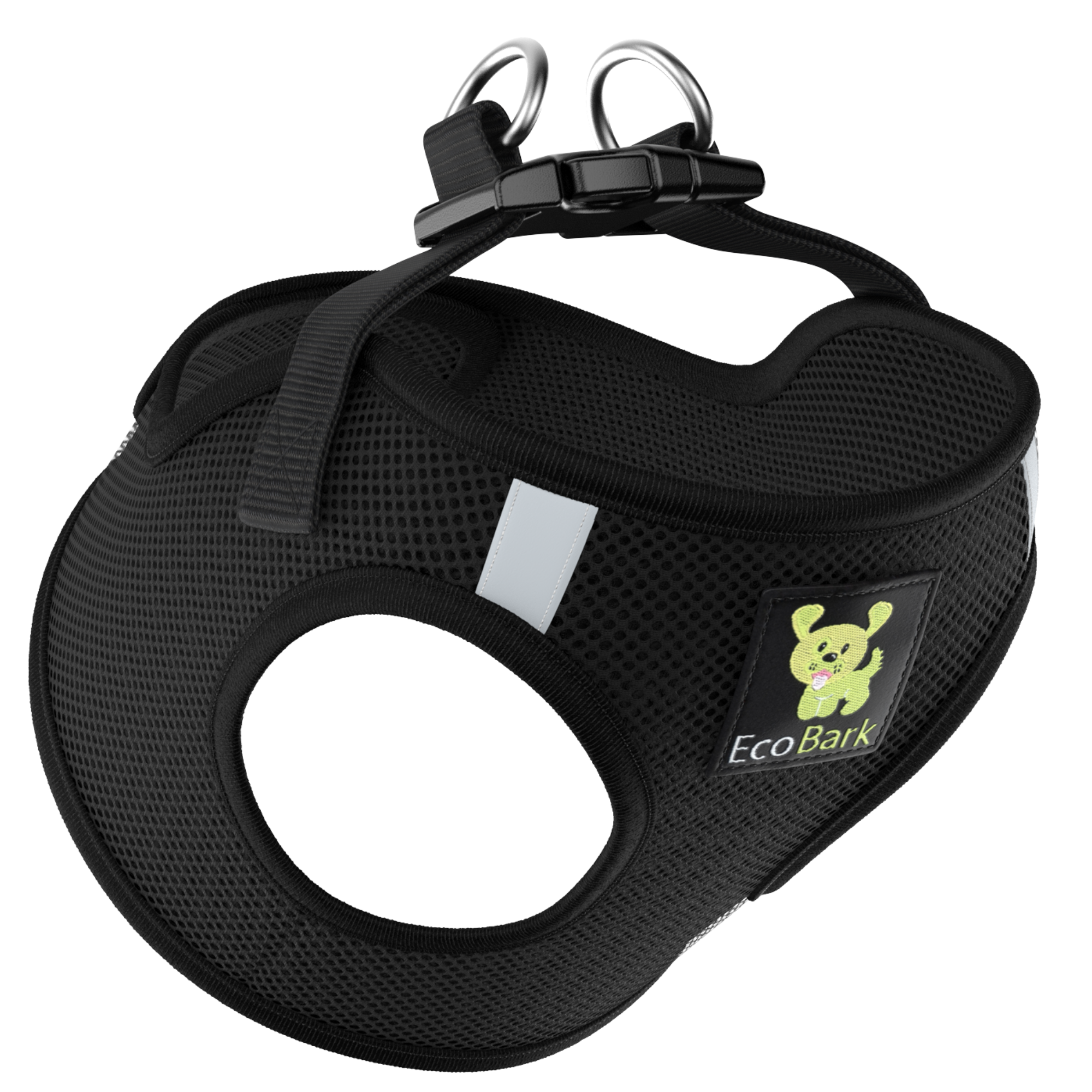 Teal Step In Dog Harness - Rapid Fastener Reflective Soft Mesh Vest Halter for Puppies and XXXS to Small Dogs - BIG FRENCHIES