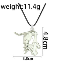 Bleach Ulquiorra Cifer Mask Anime Necklace Fashion Broken Masks Pendant Metal Choker Necklace