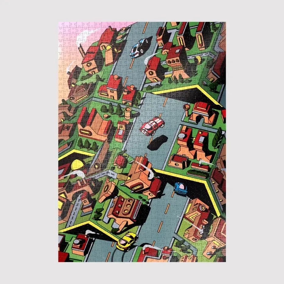 Block Party By Maxime Mouysset 1000 Piece Limited Edition Jigsaw Puzzle Sulo - BIG FRENCHIES
