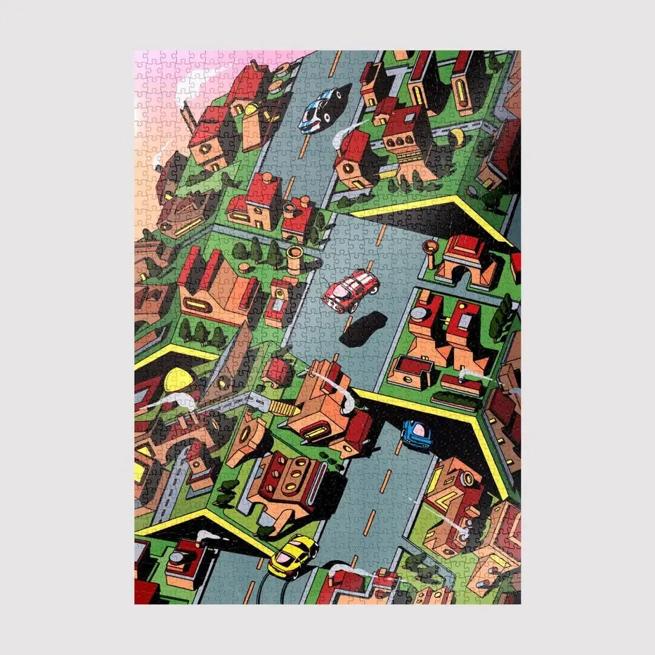Block Party By Maxime Mouysset 1000 Piece Limited Edition Jigsaw Puzzle Sulo