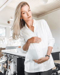 No-Gap Maternity Nursing Button Down Shirt in TENCEL (Regular & Petite) - BIG FRENCHIES