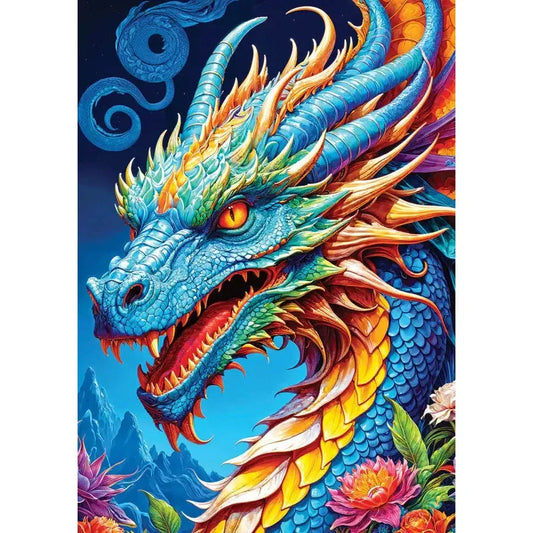 Blue Dragon 1000 Piece Jigsaw Puzzle Enjoy
