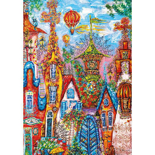 Blue Gate Charming Village 500 Piece Jigsaw Puzzle Heye