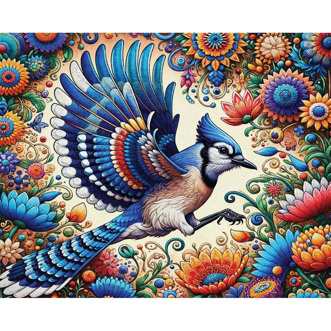 Blue Jay in Summer 1000 Piece Jigsaw Puzzle Springbok
