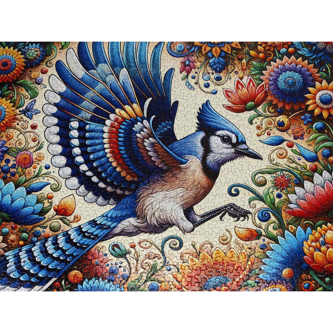 Blue Jay in Summer 1000 Piece Jigsaw Puzzle Springbok