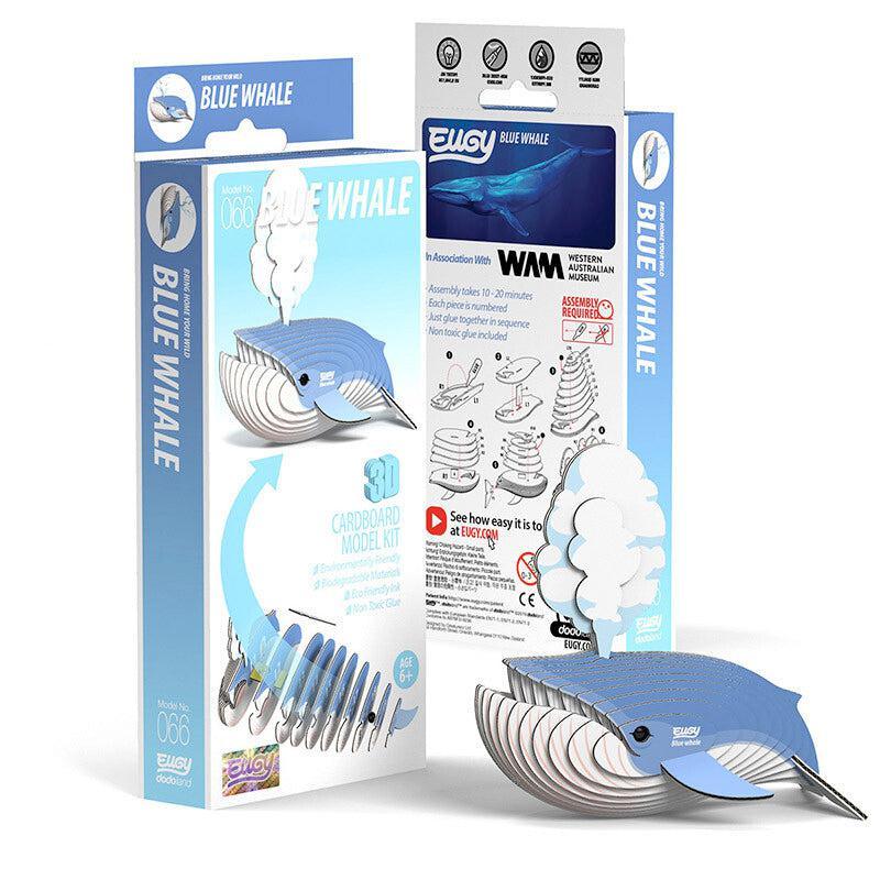 Blue Whale 3D Cardboard Model Kit Eugy - BIG FRENCHIES