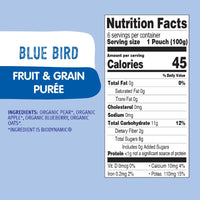 Organic Fruit & Grain Purée - Blue Bird