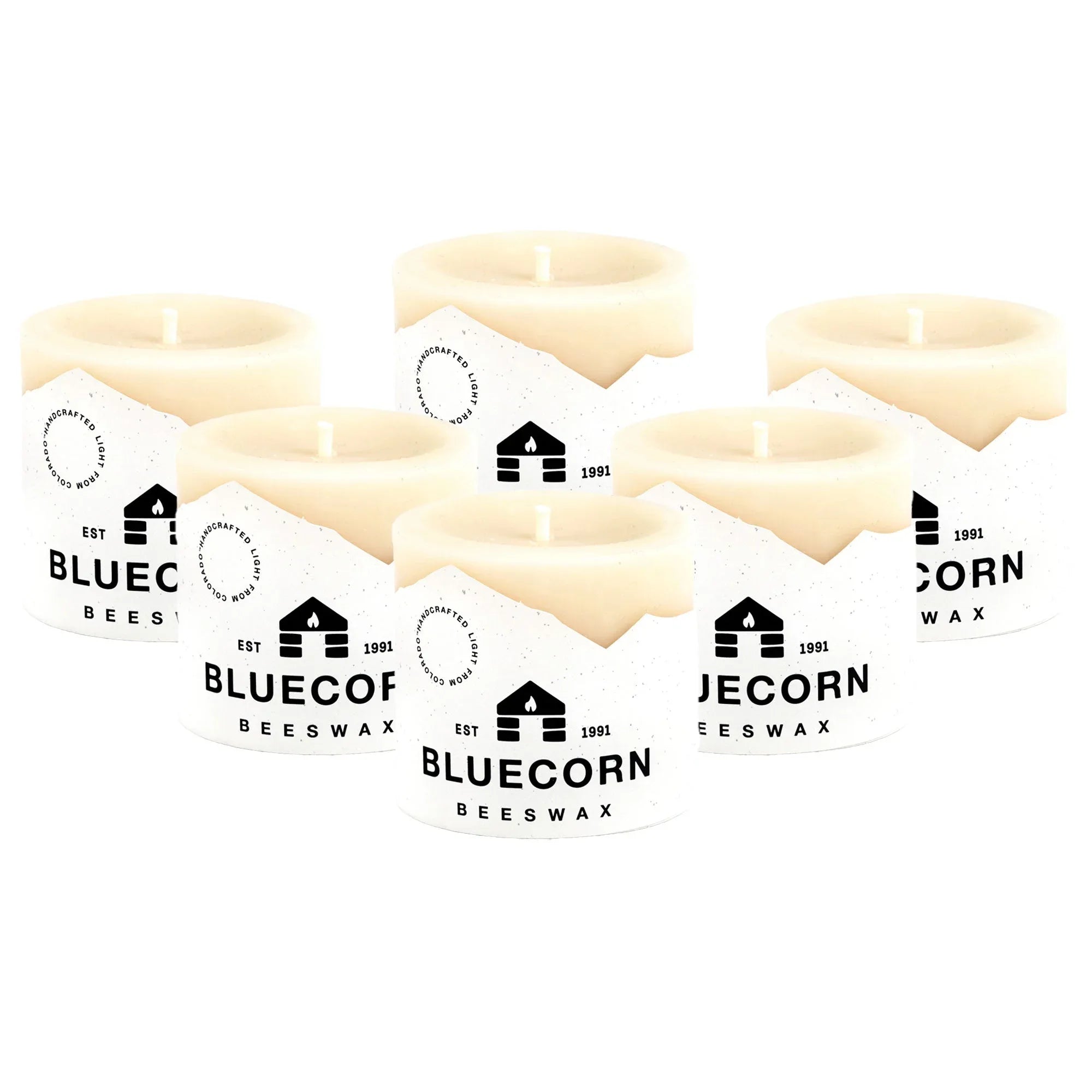 Ivory Pure Beeswax Pillar Candles - BIG FRENCHIES