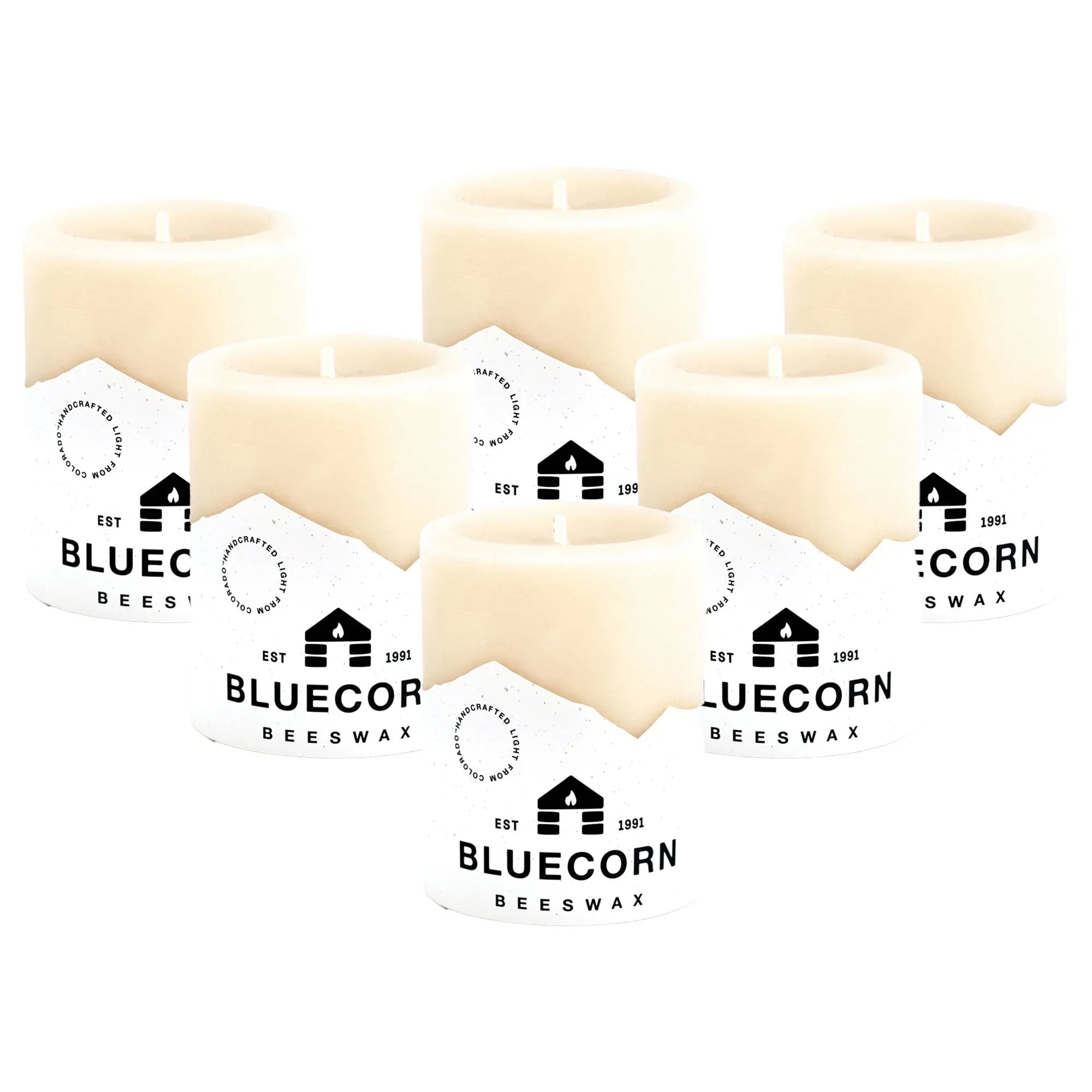 Ivory Pure Beeswax Pillar Candles - BIG FRENCHIES