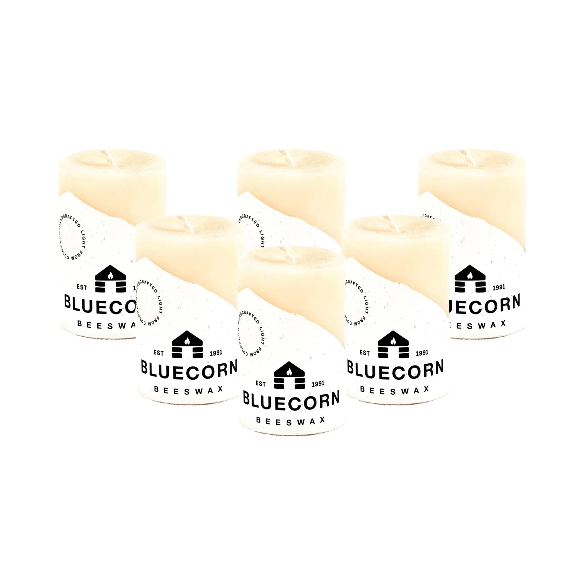 Ivory Pure Beeswax Pillar Candles - BIG FRENCHIES