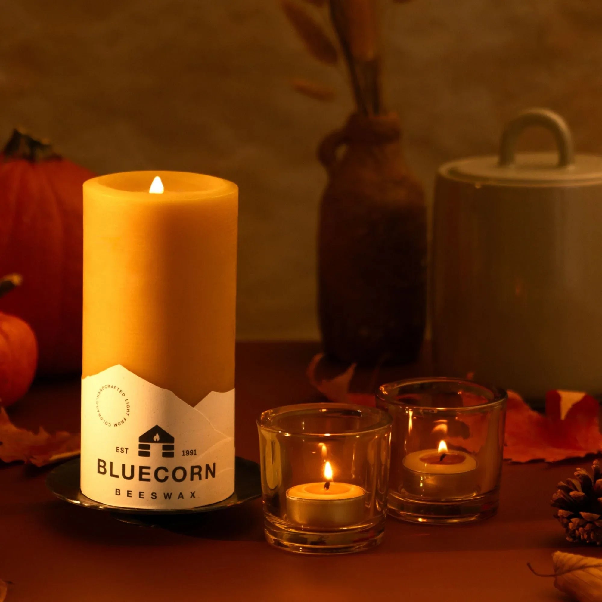 Pure Beeswax Tea Light Candles - BIG FRENCHIES