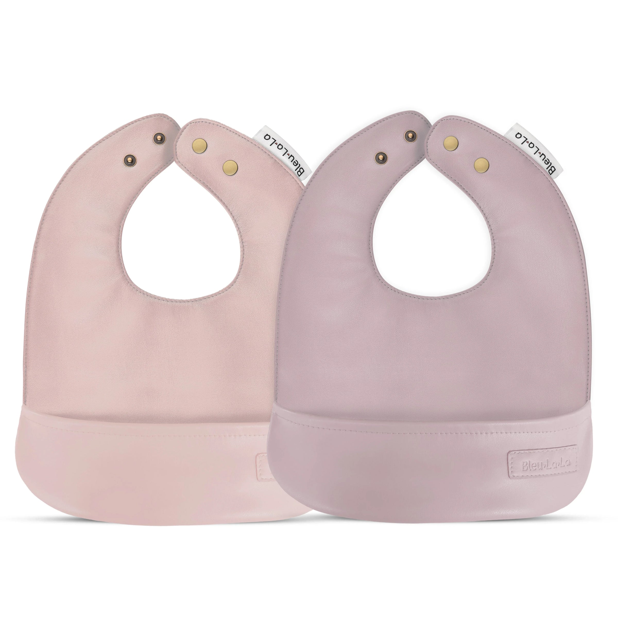 Classic - Set of Soft Vegan Leather Easy Clean Bibs 0-12 Months - BIG FRENCHIES