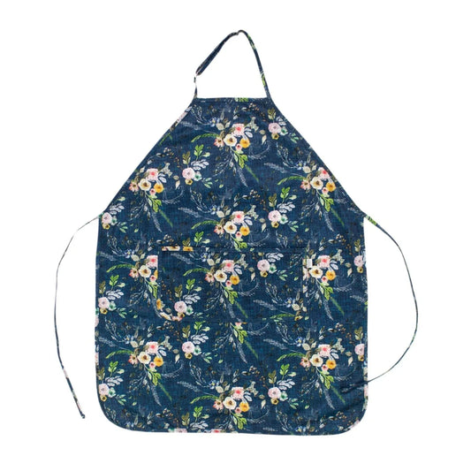 Boho Floral Apron - fits sizes youth small through adult 2XL - BIG FRENCHIES