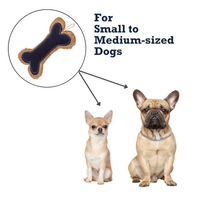 Country Living Jean Leather-Jute Bone Pillow Dog Chew Toy – Durable, Safe and Non-Toxic - BIG FRENCHIES
