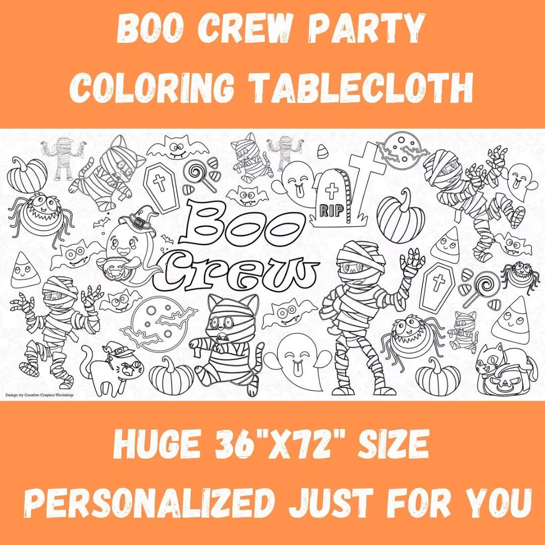 Halloween Coloring Tablecloth - BIG FRENCHIES