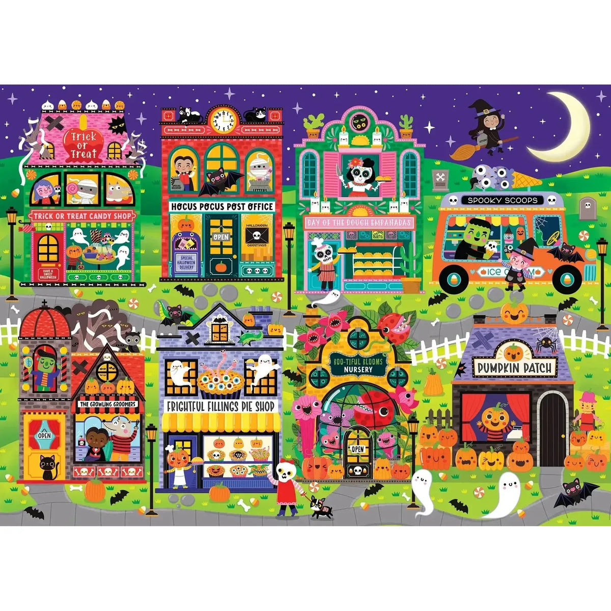 Boo Town 350 Piece Family Jigsaw Puzzle Cobble Hill - BIG FRENCHIES