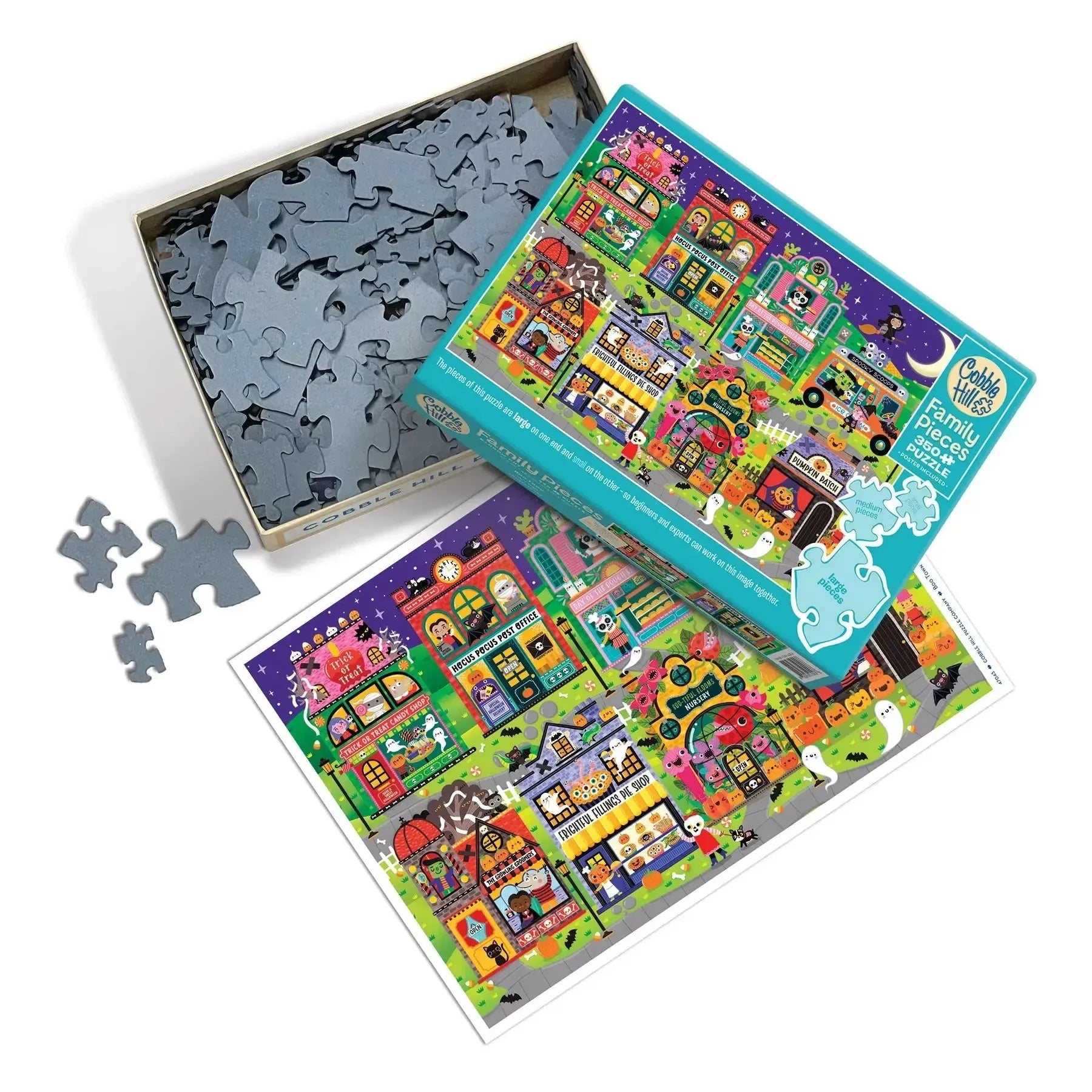 Boo Town 350 Piece Family Jigsaw Puzzle Cobble Hill