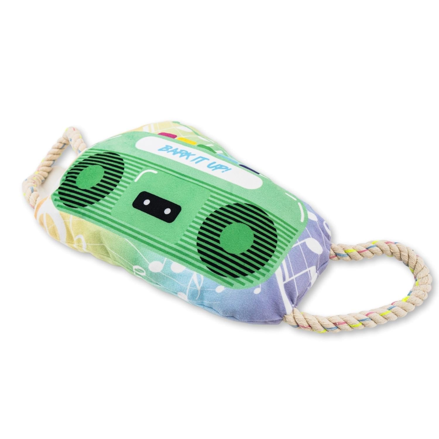Retro Boombox Plush Dog Toy – with Squeaker & Crinkle Paper for Fun Play - BIG FRENCHIES
