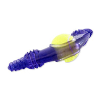 TPR Boomerang Dog Chew Toy with Removable Squeaker Tennis Ball & Treat Fill - BIG FRENCHIES
