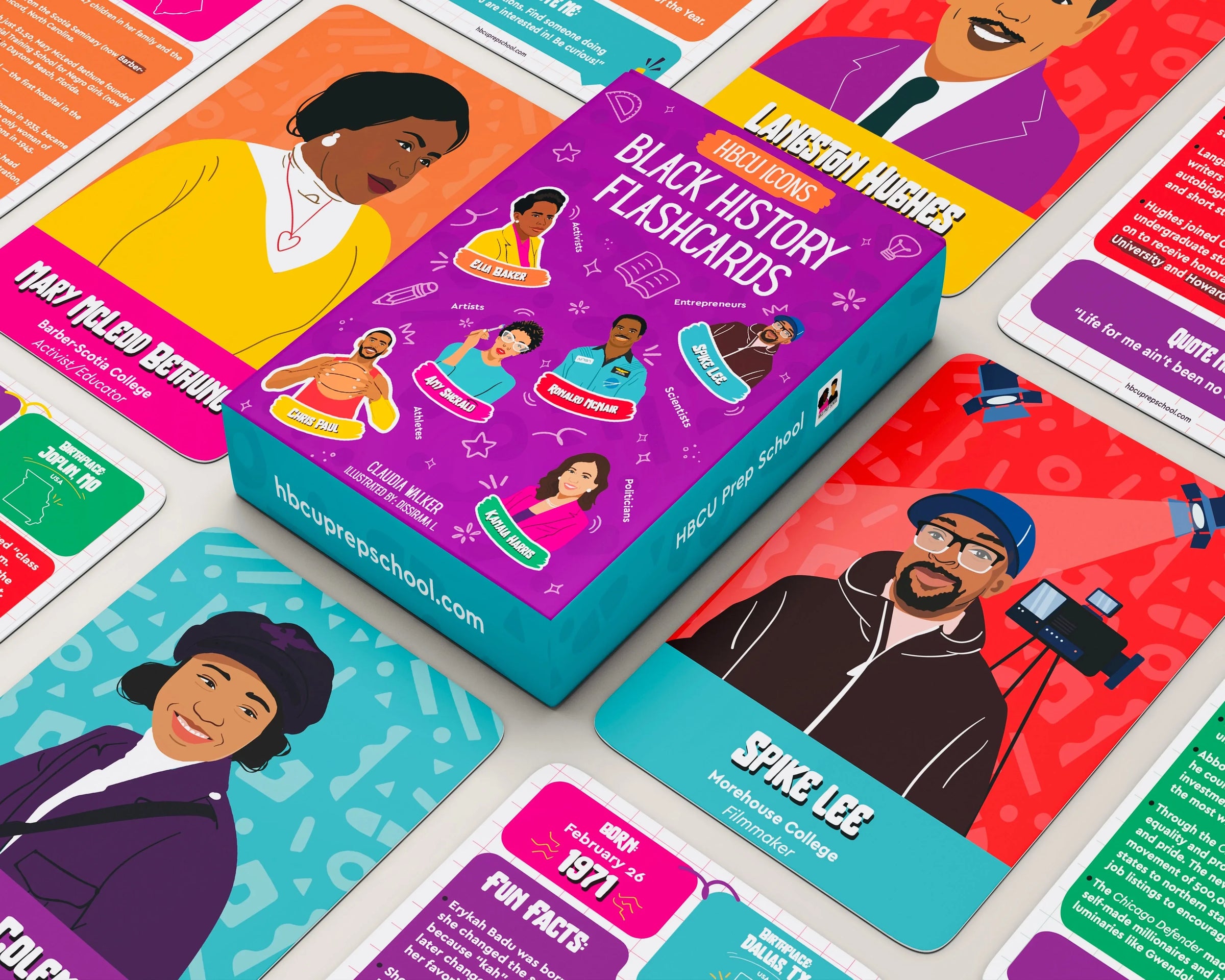 HBCU Icons Black History Flashcards - BIG FRENCHIES