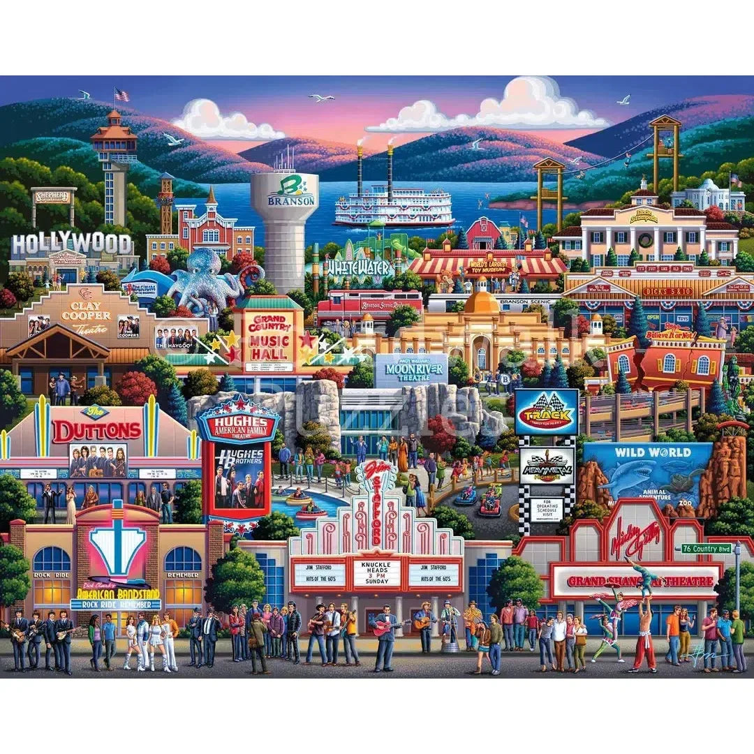 Branson 210 Piece Jigsaw Puzzle Boardwalk - BIG FRENCHIES