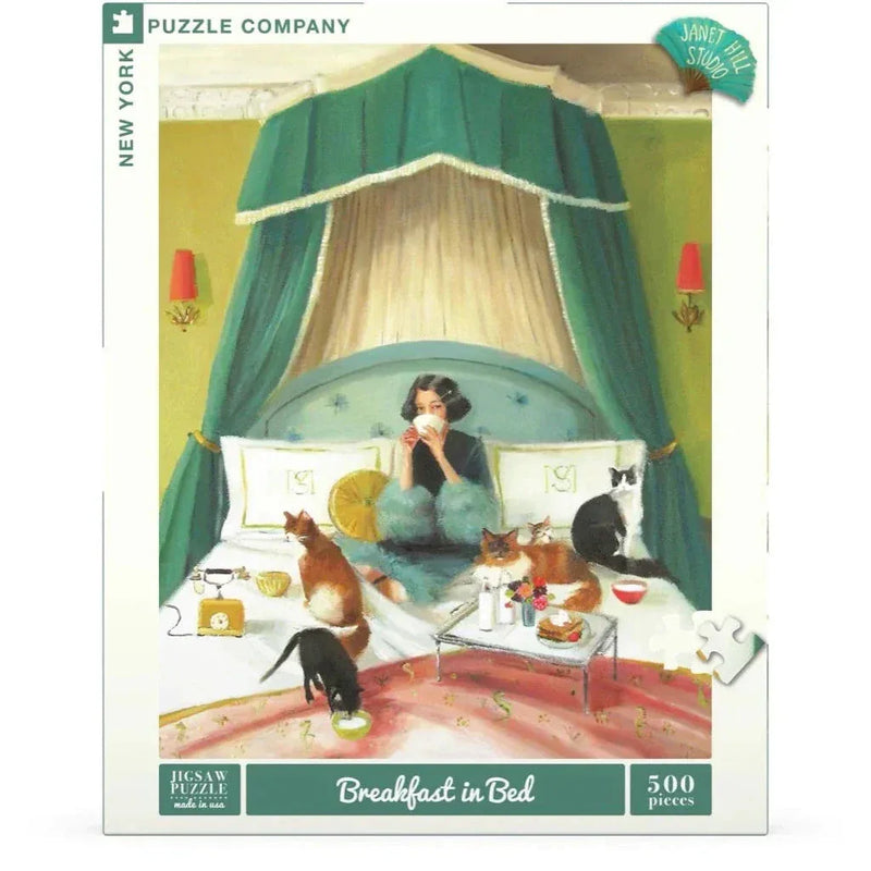 Breakfast in Bed 500 Piece Jigsaw Puzzle NYPC - BIG FRENCHIES