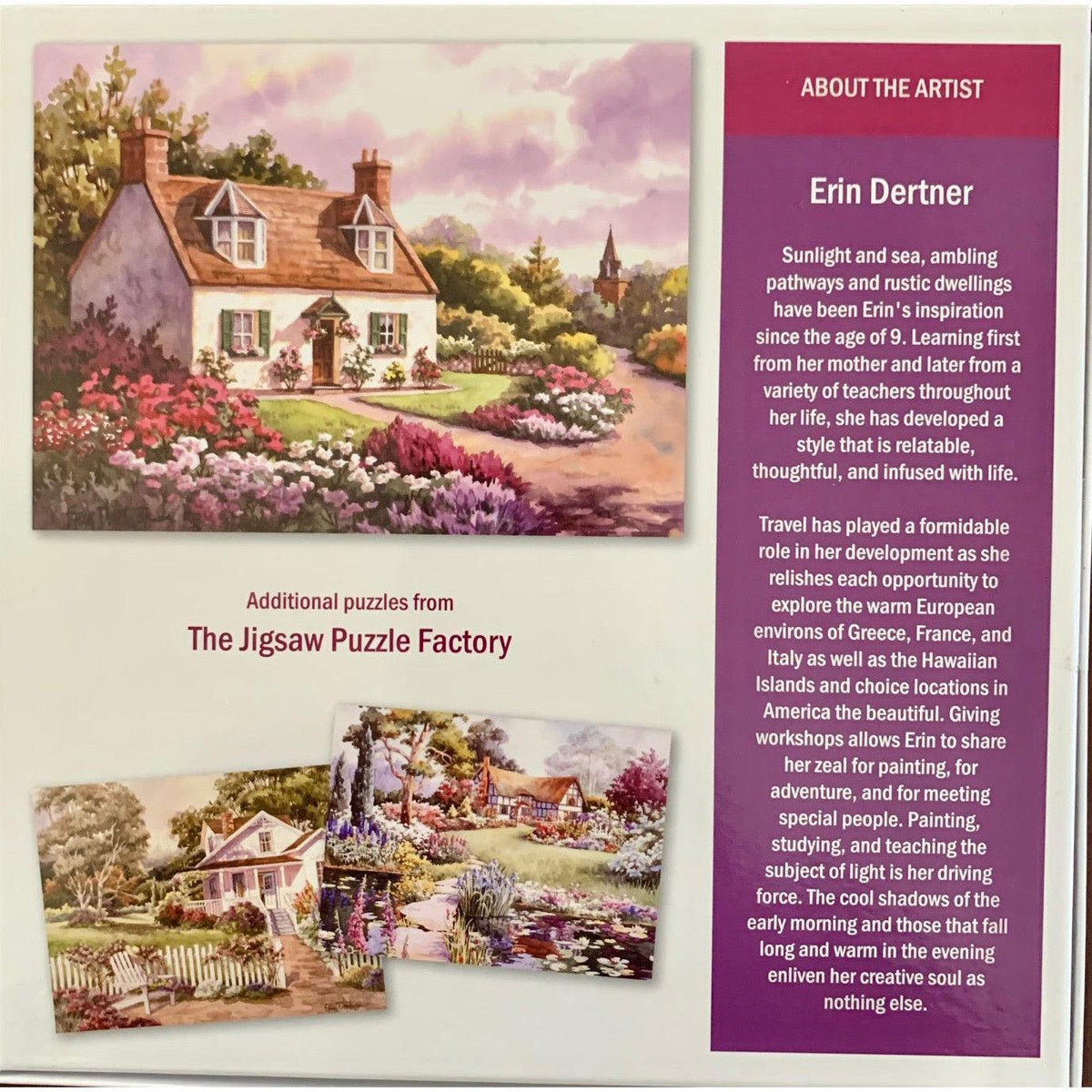 Bright & Blissful Country Cottages 1000 Piece Jigsaw Puzzle Leap Year - BIG FRENCHIES