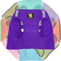EcoBark Purple Step In Dog Harness - Rapid Fastener Reflective Soft Mesh Dog Vest Halter for Small Dogs and Puppies - BIG FRENCHIES