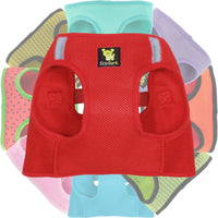 EcoBark Cherry Red Step In Dog Harness - Reflective Soft Mesh Harness for Teacup, Small Dogs and Puppies - BIG FRENCHIES