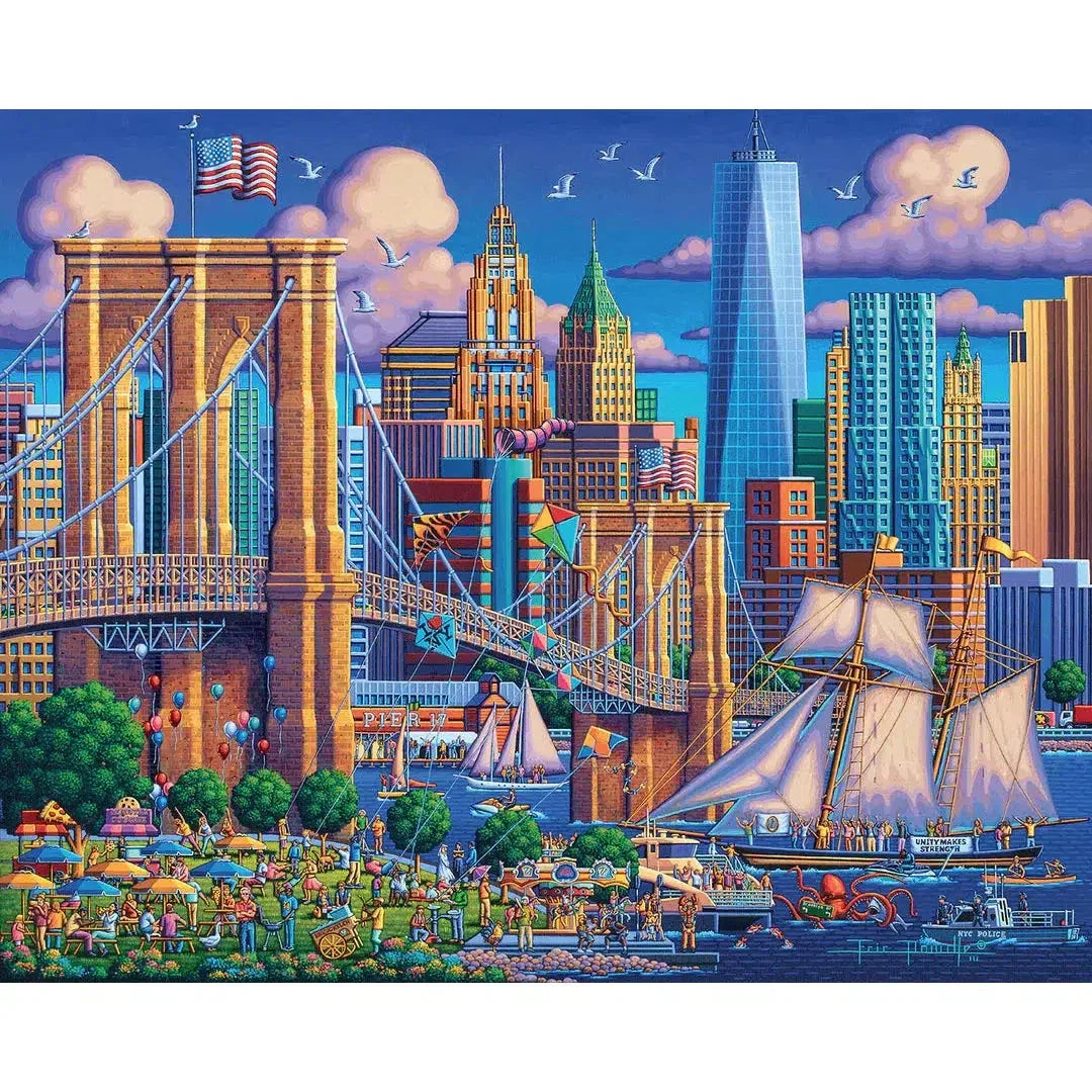 Brooklyn Bridge 210 Piece Jigsaw Puzzle Dowdle - BIG FRENCHIES